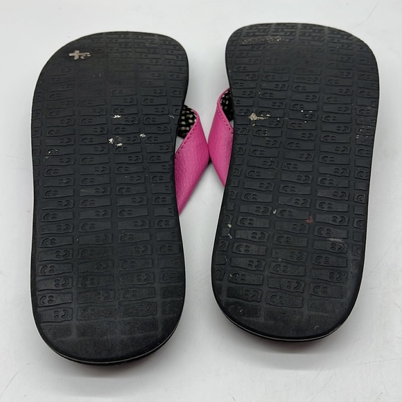 Sanuk Pink Flip Flop with Yoga Foam Footbed Sz 7. FFT3128B - Picture 6 of 8